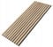 EmsCraft24 Akustikpaneele 1,228m² - 275cm x 46cm x 1.8cm - | Akustikpaneel | Lamellenverkleidung | Wandverkleidung | Akustikfilz | Wandpaneele auf filz (06 - Eiche Sonoma)