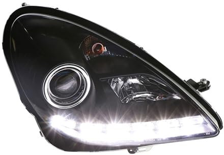 SHWEYFNZ Auto Frontleuchten für Mercedes-Benz SLK R171 2004-2012, Scheinwerfer Frontlicht Frontleuchten Montage Autoscheinwerfer, Scheinwerfer-Baugruppe,Left