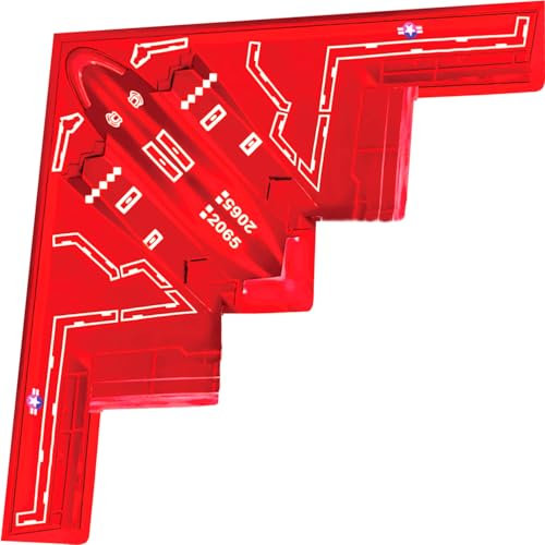 Touch the sky Aereo da Combattimento Aquilone per Adulti, Facile da Volare, Design Della Struttura Unico, Eccellenti Giocattoli All'aperto, Adatto ai Principianti. (Rosso)