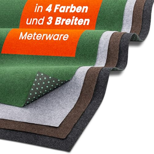 Midori Rasenteppich | Hochwertiger Balkonteppich 100 x 300 cm in Braun | Strapazierfähiger & wasserdurchlässiger Kunstrasen-Teppich mit Noppen