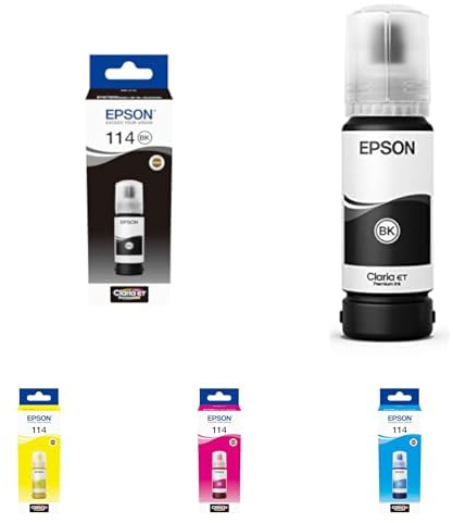 Epson 114 Ink Bottle Full set of 6 colours Black, Cyan, Yellow, Magenta, Grey, Photo Black