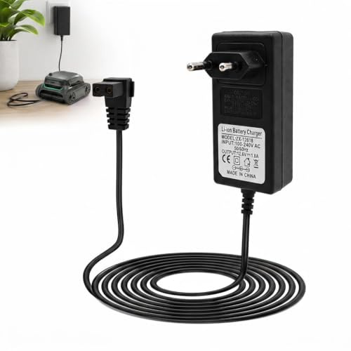 12.6V 1.8A Ladegerät für Aiper Seagull 600 SE 1000 1500 P1111 Pilot H1 | Poolroboter Ladekabel mit 2-Pin Stecker 1.5M für Aiper Seagull SE Poolroboter für Coasteering Ersatznetzteil