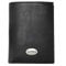 Oxmox Geldbörse Leder Leather Kombibörse Pure Metal Round Black