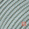 Textilkabel für Lampe, Stoffkabel Leinengarn, 3-adrig (3x0,75mm²), Leinen-Grün - 3 Meter