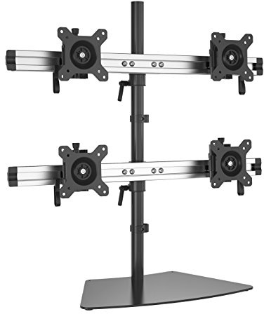 HFTEK 4-Fach-Monitor-Halterung Tisch - Stand - Ständer - Halter - Tischhalterung (MP240S-L)