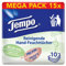 Tempo Reinigende Hand-Feuchttücher, parfüm- und alkoholfrei, dermatologisch getestet, 150 Tücher (10 Tücher x 15 Packungen)