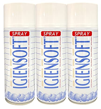 RAMPI Tris Deo Igiensoft Spray Igienizzante Tessuti Profumatore per Ambienti Deodorante Igienizza Abiti Salvatessuti Armadi Mangiaodori 3x400ml
