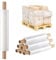 Tezraftaar® 6 x Pallet Wrap Roll Extended Core 400mm x 23mu, 1.20 Kg Clear Stretch Shrink Cling Film Wrapping Roll for Moving House, Furniture & Industrial Uses