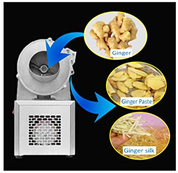 TX® Machine de coupe automatique multifonction pour pommes de terre, carottes, gingembre avec 1 lame gratuite 40 kg/h (4 mm de largeur, 220 V/50 Hz)