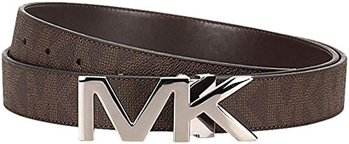Michael Kors Box Jet Set Men's 4 In 1 Signature Leather Gift Set Belt, Brown/Black