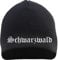 sostex Schwarzwald Beanie Mütze - Altdeutsch - Bestickt - Strickmütze Wintermütze Einheitsgröße Schwarz