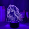 Lbvrgg Kimi Ni Todoke LED Nachtlicht für Kinder Schlafzimmer Dekoration Illusion Licht Geburtstagsgeschenk Anime Gadget Schlafzimmer Tischlampe Sawako Kuronuma-16 Farbe mit Fernbedienung