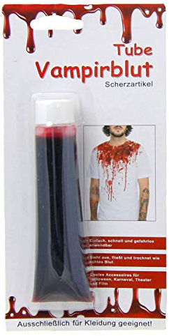 Party Nation Kunstblut in der Tube rot Scherzartikel für Kleidung Sieht aus & fließt wie Blut Halloween