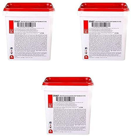 Pasta di zucchero Per Copertura Modecor POP Bianca 3 x 5kg