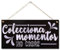 CARISPIBET Colecciona Momentos no Cosas Adorno Colgante Inspirador Cartel Decorativo Regalo para el hogar 15 x 30 cm