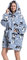 Ruiuzioong Übergroße Hoodie Decke Sweatshirt,Bequeme Decke Kapuzenpullover warmes Sweatshirt für Damen Herren Teenager Geschenk (großer Ohrhund)