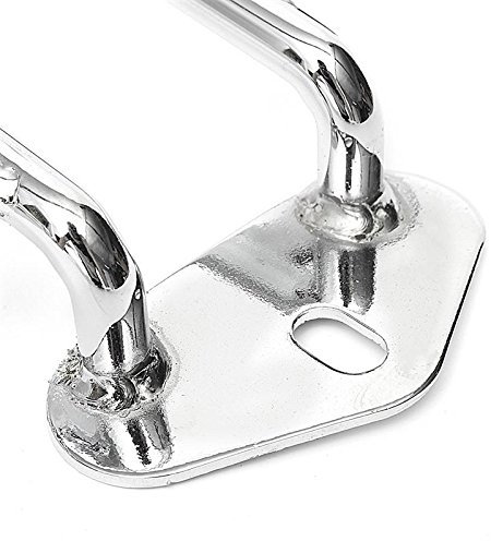 Porte-Bagages de Moteur argenté Support d'étagère XL883 arrière/1200X4 Porte-Bagages de Moto Universel