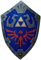 Enjo handicrafts Antikes mittelalterliches Metall, mittelalterliche Legende von Zelda, inspiriert von Hylian-Tempelschild, blau