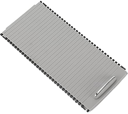 Yuecoom Rodillo para Consola Central, Cubierta ciega para portavasos con Rodillo Deslizante para Consola Central A20468076079051 Reemplazo para Mercedes‑Benz W204 W212(Gris)