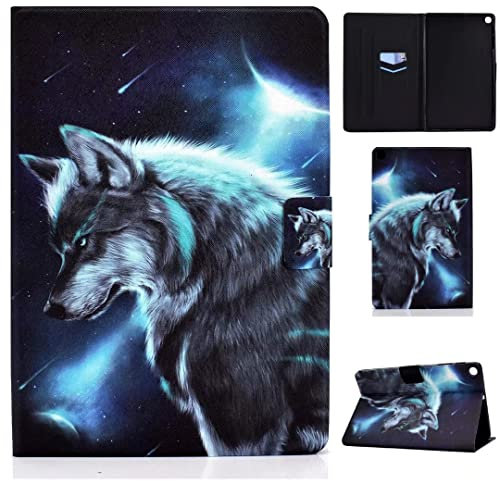 Vaitasy Custodia Samsung Galaxy Tab A 10.1 Pollici 2019 (SM-T510/ SM-T515), Anti Urto Protezione Custodia con Pencil Holder Cover per Galaxy Tab A 10.1 2019 - Lupo