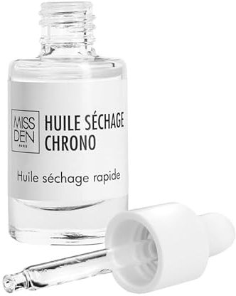 Huile Séchage Chrono Vernis - Miss Den - Séchage Rapide - 100% d'Ingrédients d'Origine Naturelle
