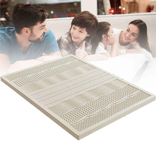 CGLYYDS Latexmatratze super weich 100% Natur - Schlichtes Design, Entspannende Schlafzimmer-Latex-Matratze Mit Topper, Naturlatex-Matratzenauflage,7.5cm-800 * 2000mm