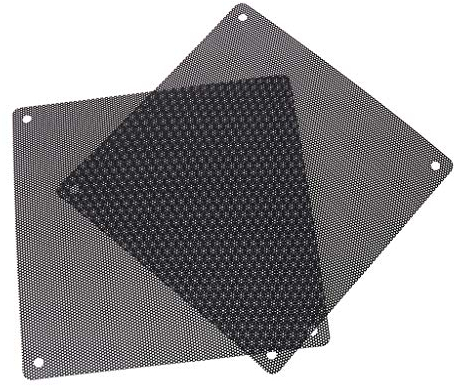 BYUTFA 5PCS PVC Fan Staubfilter PC Staubdicht für Gehäuse Schneidbare Computer Mesh Abdeckung 140x140mm Mesh PVC Schwarz