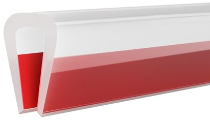 U-Kanal-Gummi-Kantenverkleidung, selbstklebend, Kantenschutz für Blech, passend für 1,2 mm Länge, 6 m