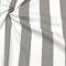 STOFFKONTOR 100% Baumwolle Köper Stoff Blockstreifen - Meterware, Farbe Grau-Weiss - zum Nähen von Bekleidung und Homeaccessoires