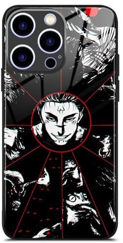 Anime Phone Case - Manga Pattern Protective Shell - Unique Design Cover (Megumi’s Sukuna Ten Shadows,for iPhone 11 Pro Max)