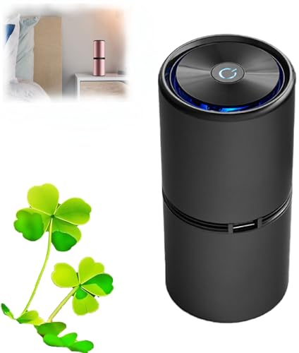 Labcharge Ionic Air Purifier for Home and Car - Filterless, 27dB Quiet, 12 Million Negative Ions, Portable (Black)