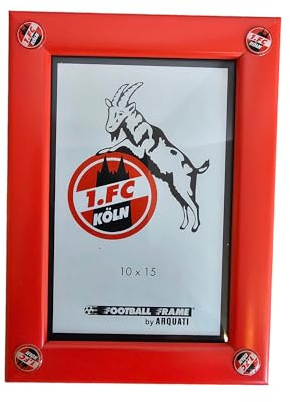 ARQUATI 1.FC Köln Holz-Bilderrahmen mit offiziellem Vereinslogo (1.FC Köln, 10x15)