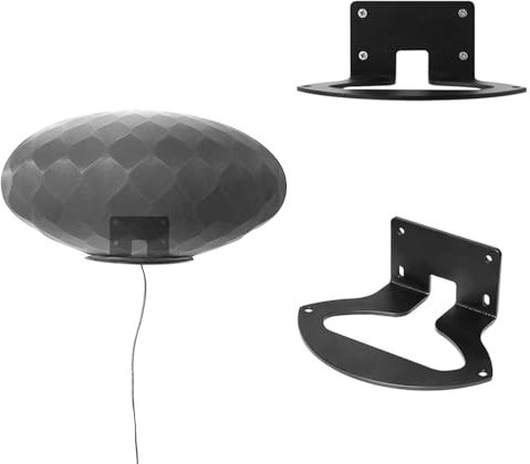 EUGOOCX Wandhalterung, kompatibel mit Bowers & Wilkins Formation Wedge Bluetooth-Lautsprecher, einteilige Form, stabiler, dicker Metallständer, Schwarz