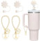 EnigmaDrops Letter Stanley Straw Cover 2Pcs Dustproof 10mm Straw Cover for Stanley Cup Accessories 2PCS Butterfly Letter Charms (A)