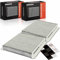 Frankberg 2x Filtro aria abitacolo Filtro antipolline Con Filtro antiparticolato Compatibile con Doblo 263 Fiorino 225 Linea 110 323 Qubo 225 Tipo 356 357 Bipper AA Nemo AA Replace# 77364561