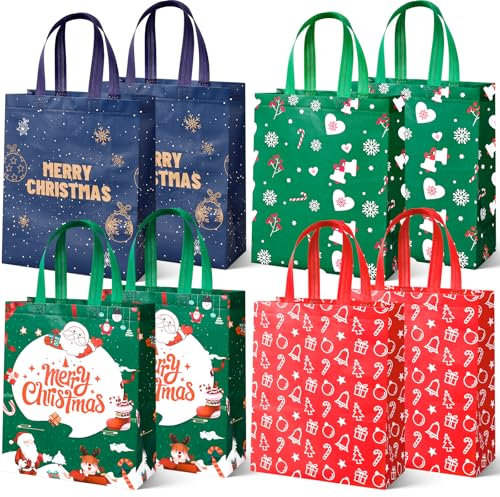 8 Stück Geschenktüten Weihnachten, verpackung und behandlung Von geschenktüten, multiteilige geschenktüten, geschenkverpackungen, weihnachtsgeschenkpapier