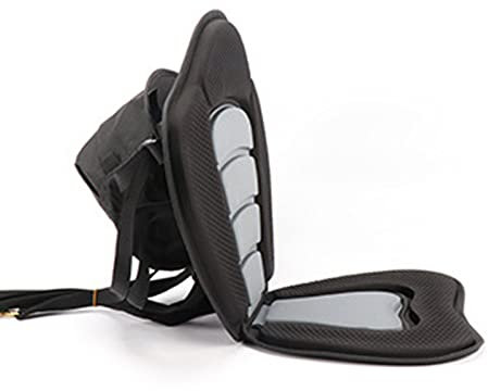 Sanfoelek Kayak Seat with Detachable Storage Bag Adjustable Canoe Seat Sit on Top Kayak Cushion Pad Comfortable Backrest Support