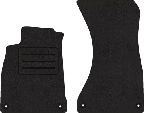 Fußmatten Velours Autoteppich passend für Audi A4 B9 vorne schwarz