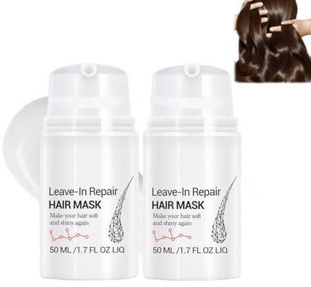 Leave-In Molecular Repair Hair Mask, Repair Haarmaske, Molecular Hair Mask, Dry Shampoo Haarmaske, Kollagen-Haarmaske, Haarkur Extrem Geschädigtes Haar (2PCS)