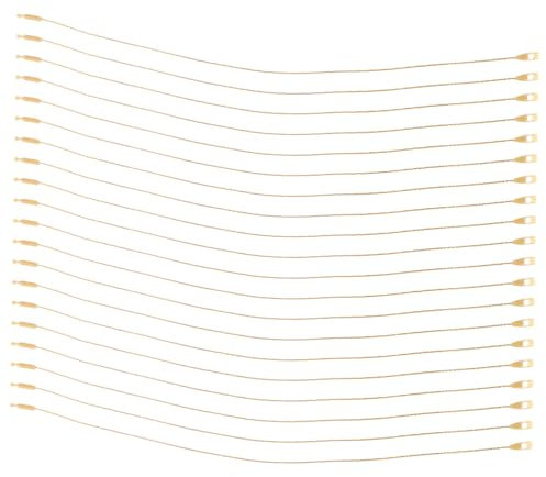 PartyKindom 200stücke Weihnachtsbaum Dekoration Haken Schnappverschluss Aufhänger Für Christbaumschmuck Und Weihnachtsdeko Lang Goldene Farbe