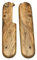 Cotes Pour Manches Couteaux Suisses Victorinox, 2 Plaquettes Bois Precieux De IF, Longueur 91mm, Emplacements Pincettes/Cure Dents, Compatible Avec La Gamme Victorinox