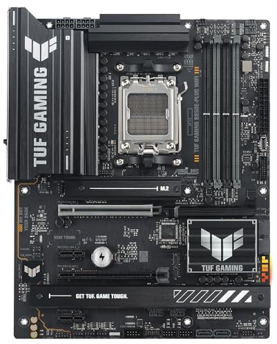 ASUS TUF Gaming B650E-PLUS WiFi - Placa Base AMD B650 ATX, 12+2+1 etapas de Potencia 80A, DDR5, PCIe 5.0, M.2, Wi-Fi 6E, 2.5Gb Ethernet, DisplayPort, HDMI, USB Tipo-C, BIOS Flashback, Aura Sync