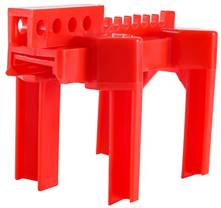 Gokelomg Kugelhahnverriegelung, Verstellbare Kugelhahnverriegelung, Klein, für 1/2-2-1/2 AußEnrohrdurchmesser, Rot