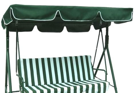 Replacement Swing Canopy - Outdoor Bench Awning, Garden Hammock Roof | Sunscreen Shade Cover, UV Shelf, Patio Swing Umbrella Porch Chair, Backyard Seat Shield