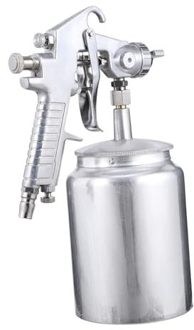 SHINEOFI 1 Pieza Laca rociar Pintar Cuadro Muebles rociador de Pintura pulverizador de Pintura de Aire rociador atomizador pulverizador neumático Acero Inoxidable Plata