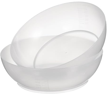 Toyvian Schüssel Mit Lebensmittelwaage 2 Stück Transparent Kunststoff Wiegeschale Für Digitale Küchenwaage Mit Klarer Skala Ideal Zum Backen Kochen Und Portionieren