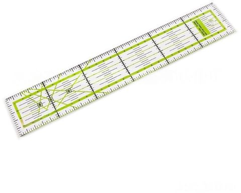 12'' x 2'' Acrylic Sewing Guide, Precision Non-Slip Measuring Tool, Multi-Purpose Ruler for Quilting Tailoring DIY Crafts Dressmaking