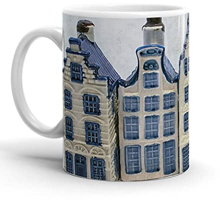Kaffeebecher Porzellan Niederländisches Delfter Blaues Haus Lustige Keramik Kaffeetasse Motiv Becher Aus Porzellan Für Saft Büro Frauen