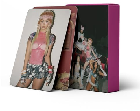 55 teiliges Katseye Fotokartenalbum Beautiful Chaos Fotokarten Idol Album Pinky up Katseye Merchandise Swts Team Merchandise Fotokarten Geschenk für Fans A01