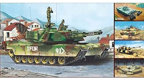 Trumpeter 01535 Modellbausatz M1A1/A2 Abrams 5 in 1, Verschieden